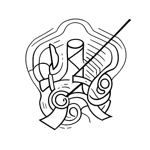 A Logo For 3 Siblings Who Are Tall And Play Music