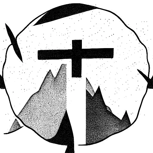 Broken Cross With Demons