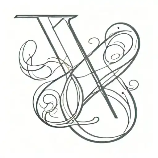 A Tattoo Combining The Initials K A In A Creative And Unique Way