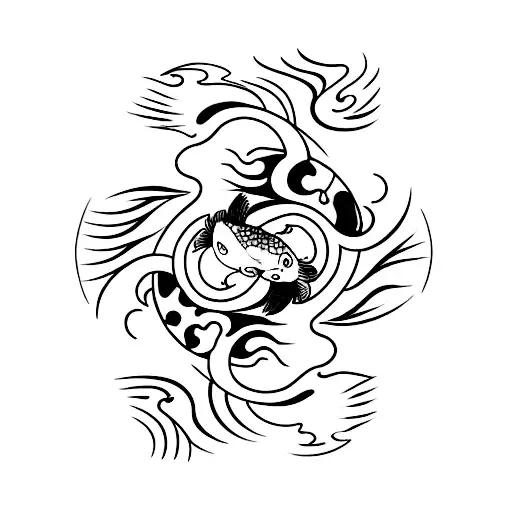 Koi Fish Yin Yang