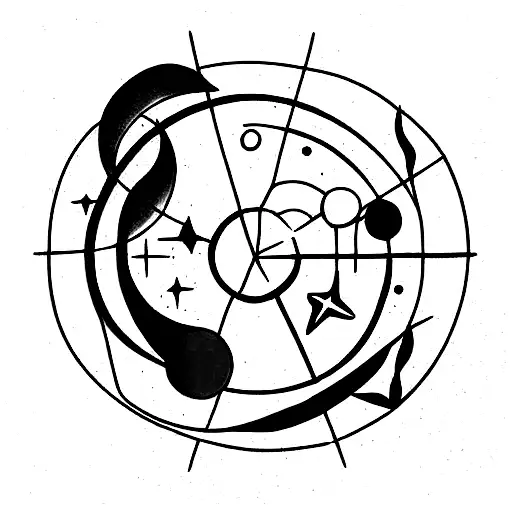 Long Black And Red Celestial Objects