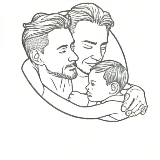 Father Son Tattoo With Last Name Foster