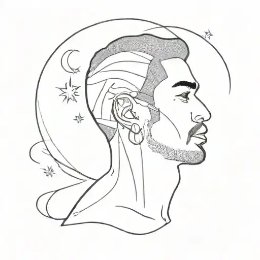 Kid Cudi Man On The Moon Original Tatoo