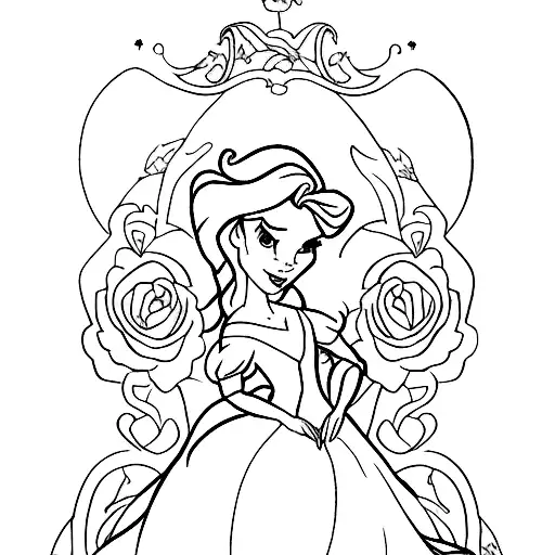 Disney Princess Silhouette Belle