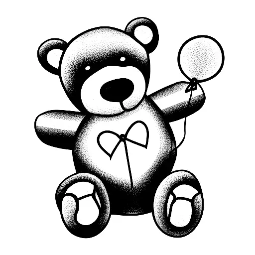 Teddy Bear With A Balloon