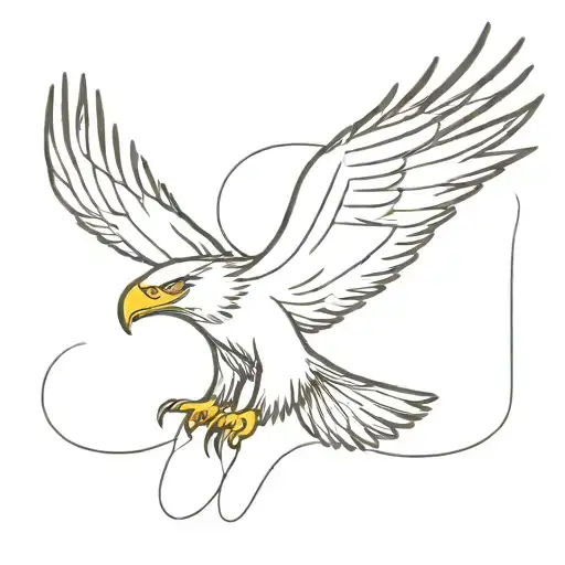 Eagle And Man String Forming The Shape