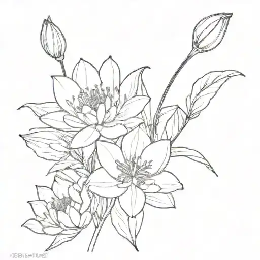 Water Lily Gladiolus Bouquet