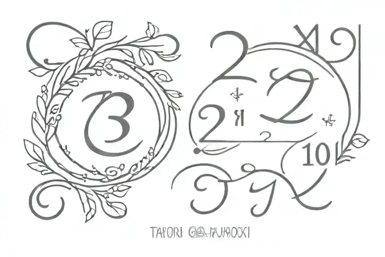 Date Tattoo Parents Dates Xxiii Xii Mmxvi