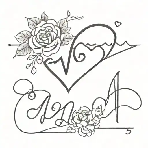 Heartbeat Love Mom One-line