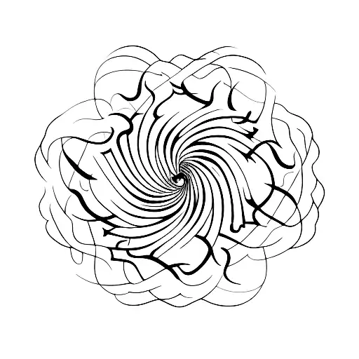 An Abstract Representation Of Passion And Art Colliding