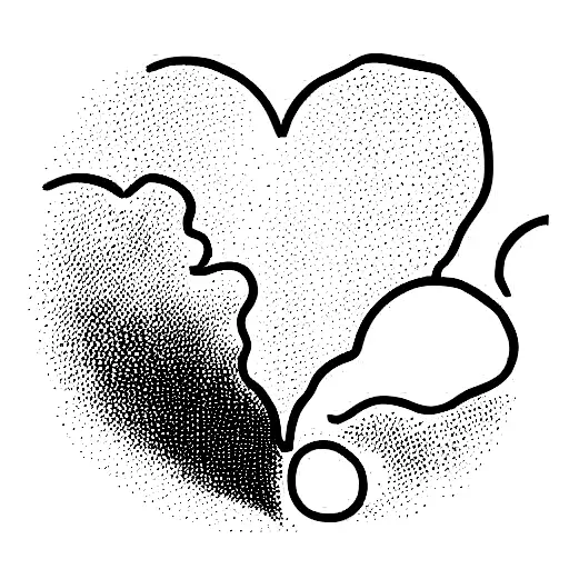 Heart Stars Sunrise Over Ocean