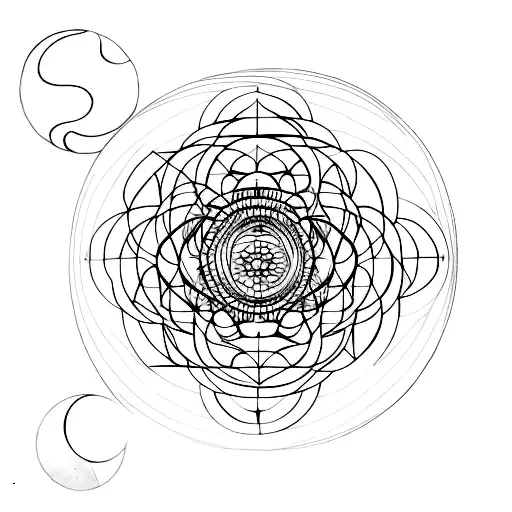 Phases Of The Moon Inspired By Sacred Geometry