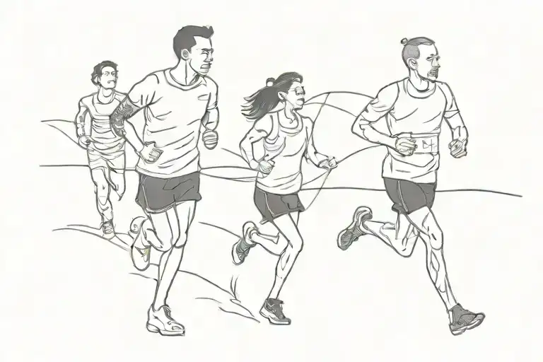 Marathon Run With Father