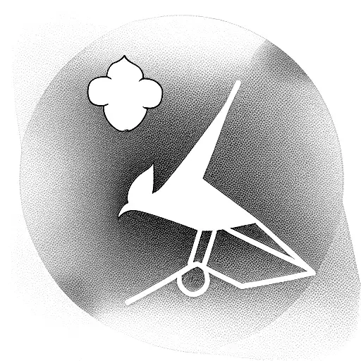 Geometric Dove With Honey Combs