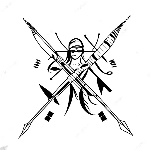 Arrow With Auburn On The Line