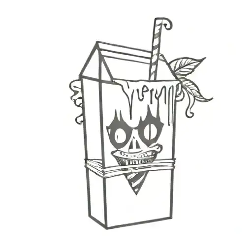 Beetlejuice Juicebox Funny Minimalist Blackwork