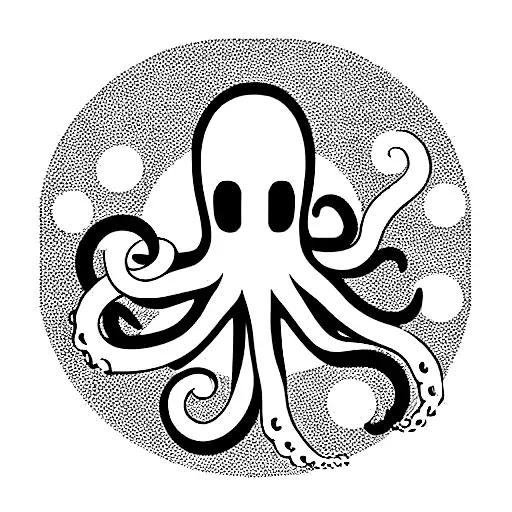 Octopus Coming Through Doorway From Space