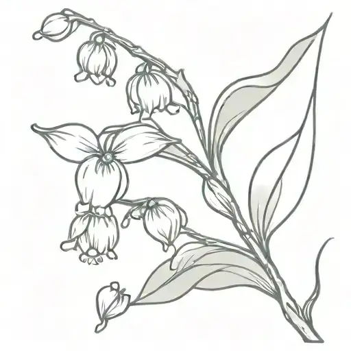 Lilly Of The Valley Flower With Star