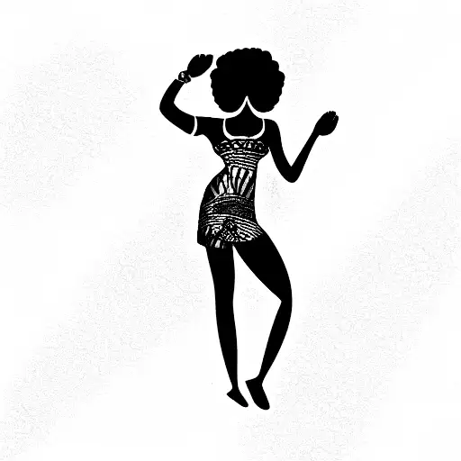 African Woman Standing