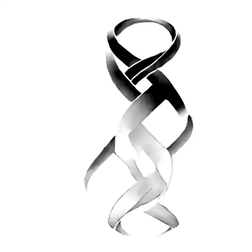 An Infinity Symbol On A Black Background