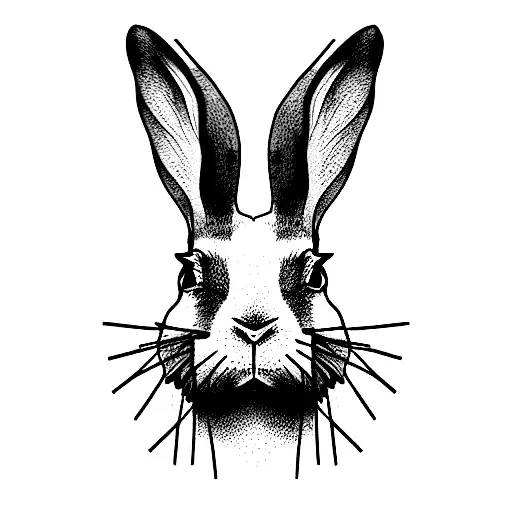 Black And White Lop Rabbit