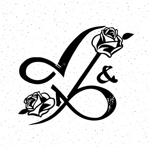 Seventeen In Roman Numerals And Roses