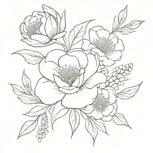 Custom Birth Flower Bouquet