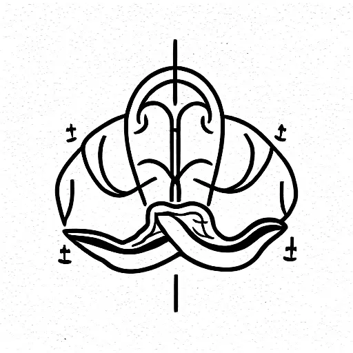 Symbol Representing A Clam Person With Scorpio Zodiac Sign And Starts