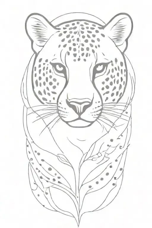 Cheetah Sprinting Minimalistic