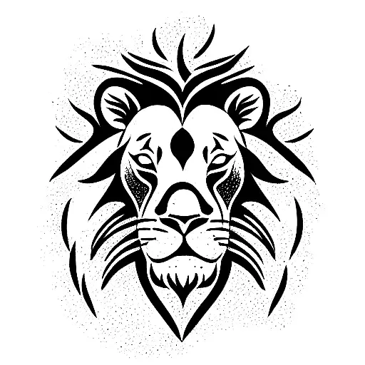 Sprinting Lion Outline