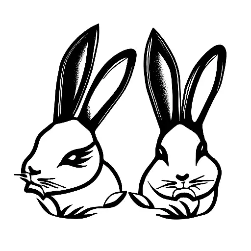 Chinese Inspired Twin Rabbit