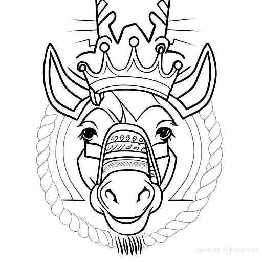 Donkey With A Crown