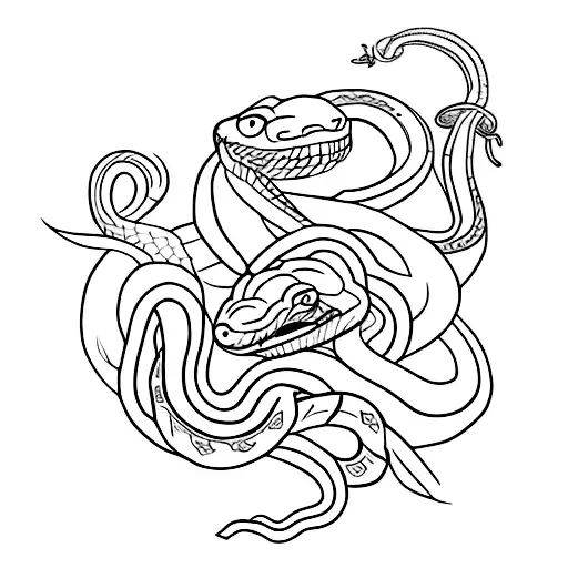 Combine A Mythology And A Snake In A Tattoo Design