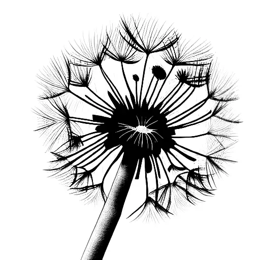 Dandelion And Burdock Intertwined Fine Line