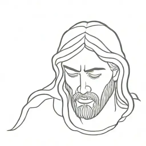 Jesus Crying Very Very Hard Big Tears