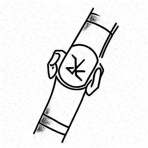 Perspective Word With A Wrist Band