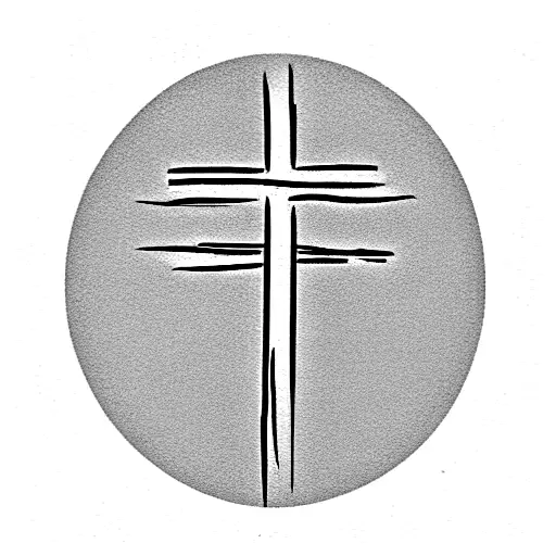 Christian Cross With Date 06-07-2022