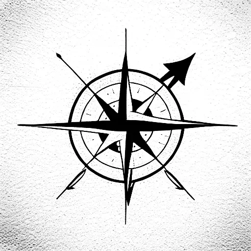 Compass On Arrow