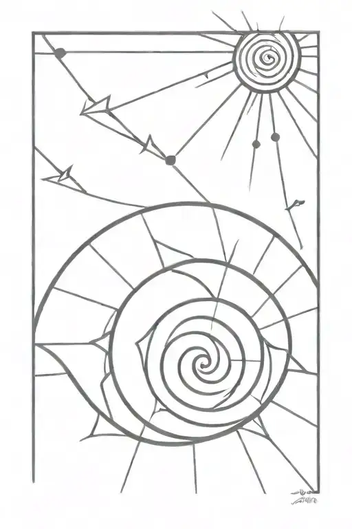 Thick Spiral Sun Rays