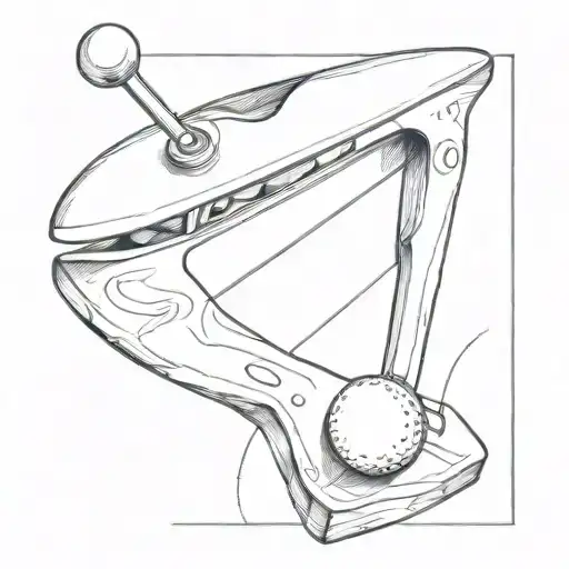 Hand Plane For Woodworking With Fishing Hook And Golf Ball