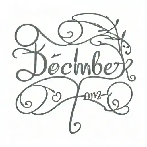 December 14 2004 Cursive Font Representing Your Love