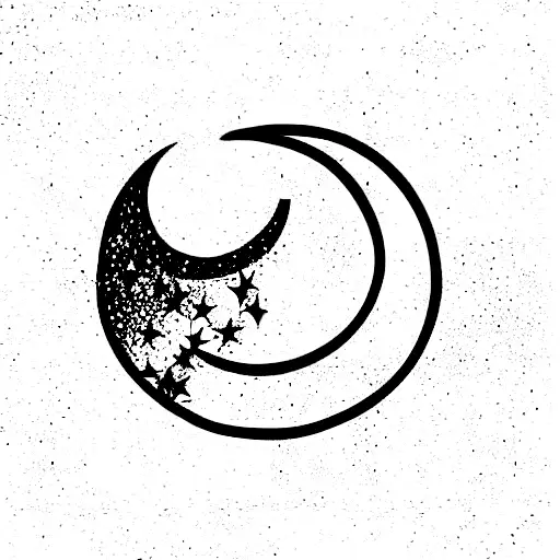 Crescent Moon And Stars