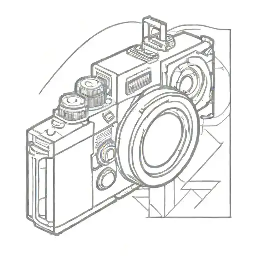 A Camera Shutter With Gaming Symbols In Place Of The Blades