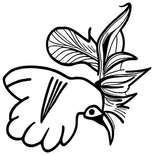 Hummingbird And Day Lilies