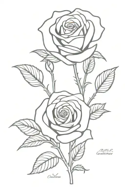 Rosestem With Text Strength