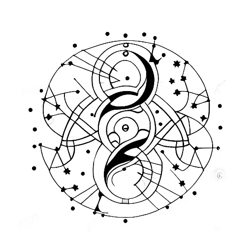 Pisces Constellation With 13Th Date