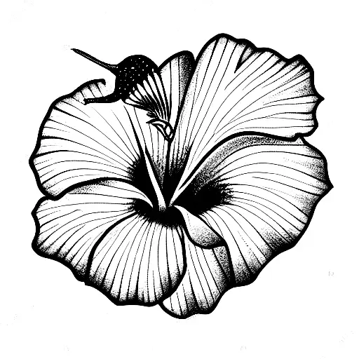 Elephant Hibiscus Hummingbird