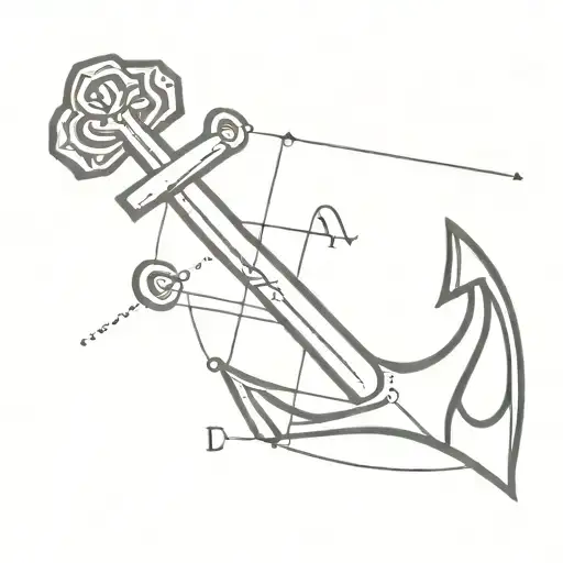 Anchor With Initials And Dob In It