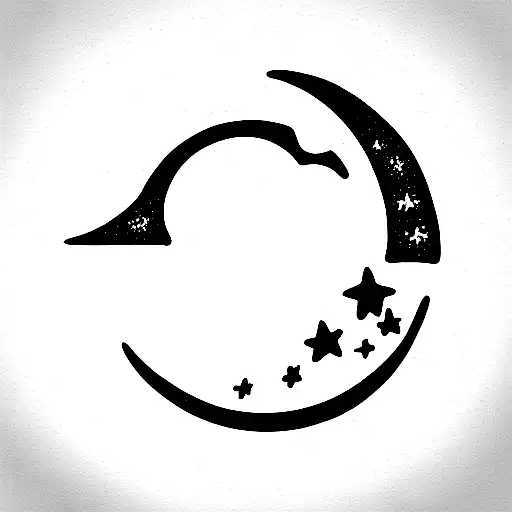 Crescent Moon And Stars
