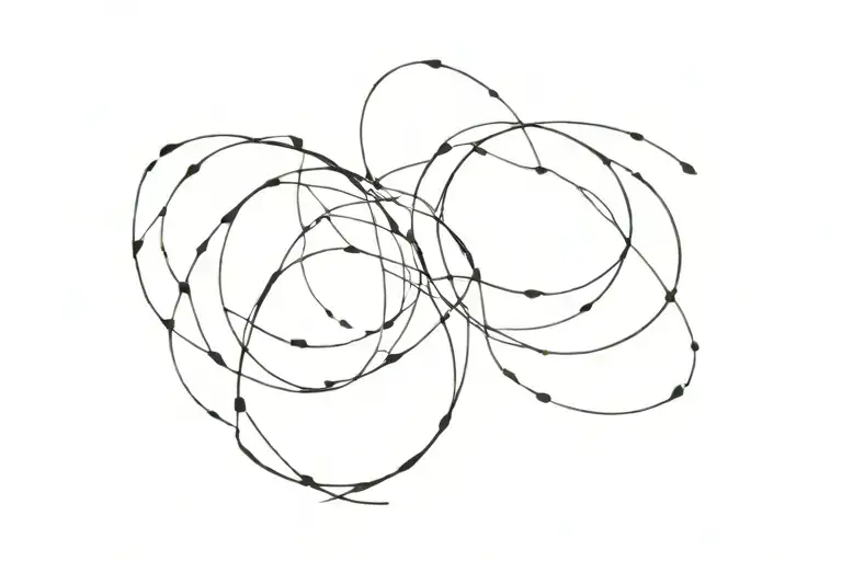 Circle Around The Arm Bands Tattoo That Remindes Me About 3 Loses In My Life